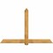 Ekena Millwork Eugene Rough Sawn Timber Gable Bracket, Western Red Cedar, 84"W x 56"H x 4"D x 6"F, 16/12 Pitch GBW084X56X0406EUG00RWR - alternate 1